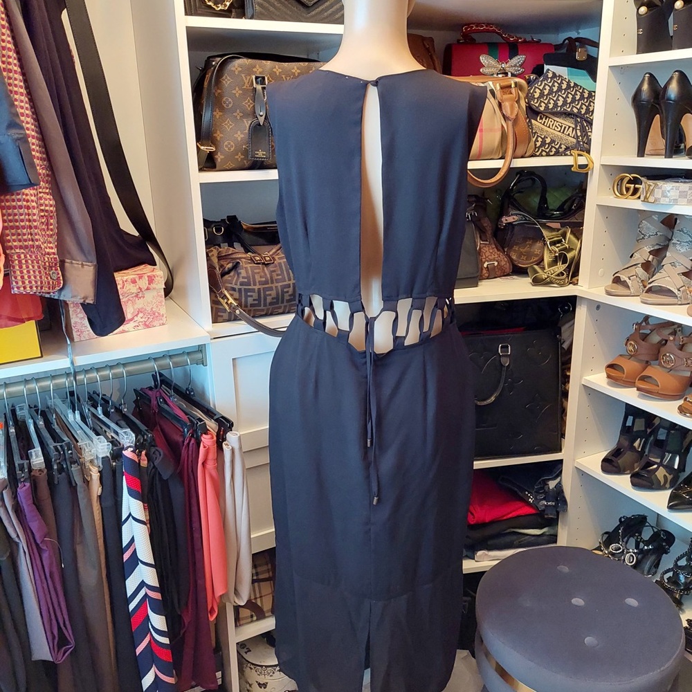 Cut out black dress